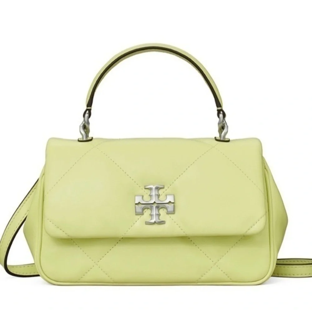 Tory Burch Kira Diamond Quilted Leather Top Handle Bag